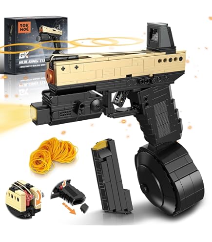 Amazon.com: Building Block Gun for Adults, 1:1 AKM-47 Model Gun